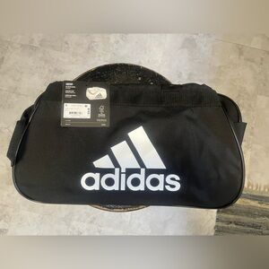 adidas Black Duffel Bag / White Logo